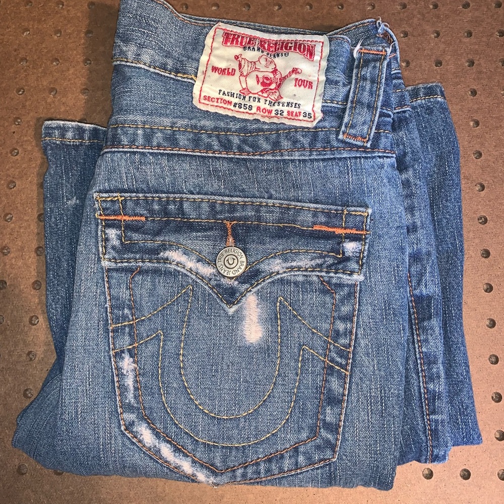 True Religion Blue Bootcut Jeans